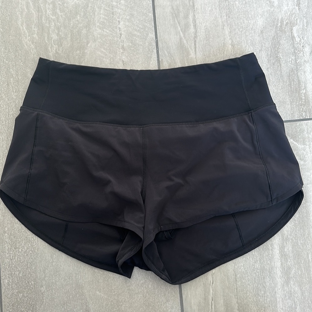 Lululemon Speed Up High Rise Lined shorts 2.5” Black - Picture 2 of 2